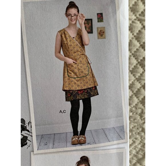 Simplicity Dottie Angel Slip Wrap Dress Misses sewing pattern 8186 sz12-20 - Unc - Picture 3 of 9